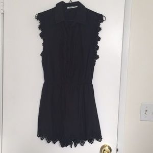 Lovely black lace romper